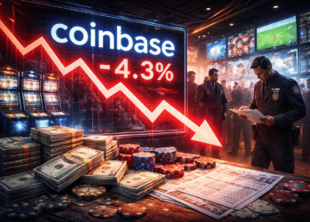Coinbase Stock Slides 4.3% as Nevada Gaming Regulator Targets Unlicensed Sports Betting Contracts
