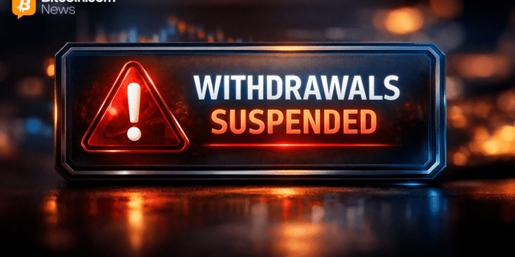 Blockfills Suspends Withdrawals While Bitcoin Tests Lower Levels