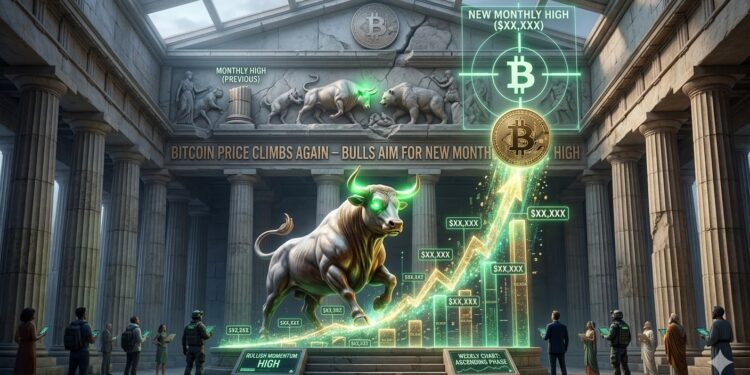 Bitcoin Price Climbs Again — Bulls Aim for New Monthly High