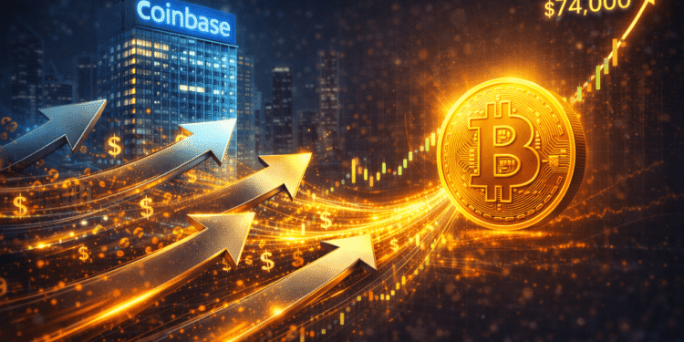 Bitcoin Surge To $74,000 Fueled By US Institutions, Coinbase Premium Signals