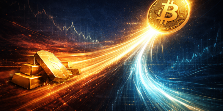 Bitcoin-Gold Correlation Plunges To -0.88, Lowest Since 2022