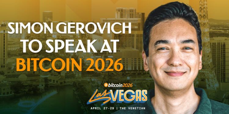 Simon Gerovich Confirmed As A Bitcoin 2026 Speaker