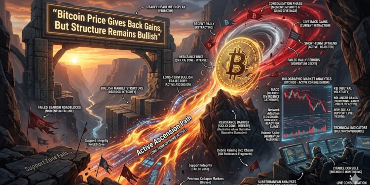 Bitcoin Price Gives Back Gains, But Structure Remains Bullish