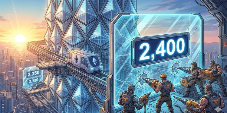 Ethereum Price Climbs Gradually, Can Bulls Break $2,400 Barrier?