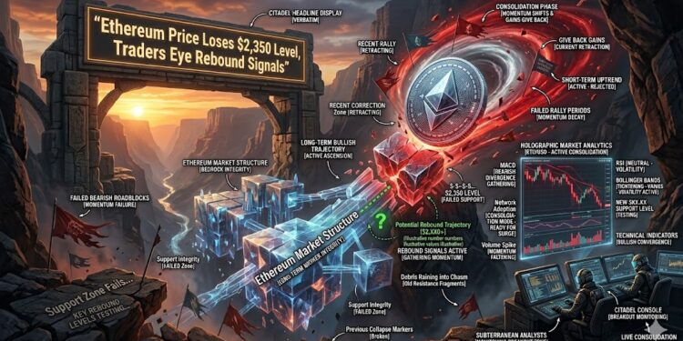 Ethereum Price Loses $2,350 Level, Traders Eye Rebound Signals