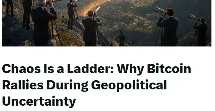 Bitwise Says Global Conflict Could Expand Bitcoin Market Beyond Gold: Is That Plausible?