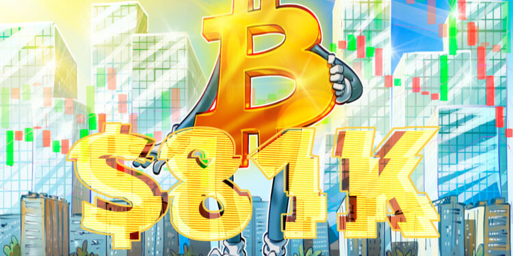 Bitcoin Long-Term Holders Ramp Up 330,000 BTC as the Next Big Resistance Sits at $84K