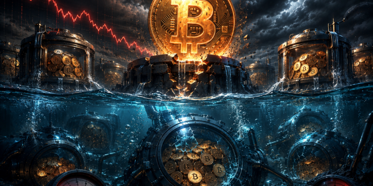 Bitcoin Correction Pushes 580,000 BTC Into Loss Territory