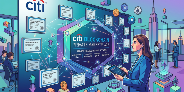 Citi Launches Blockchain Marketplace for Private Company Shares