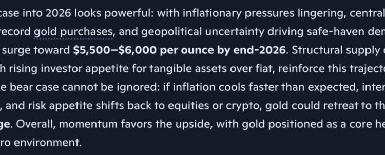 Nobody Believes This Microsoft Copilot AI Gold Price Prediction