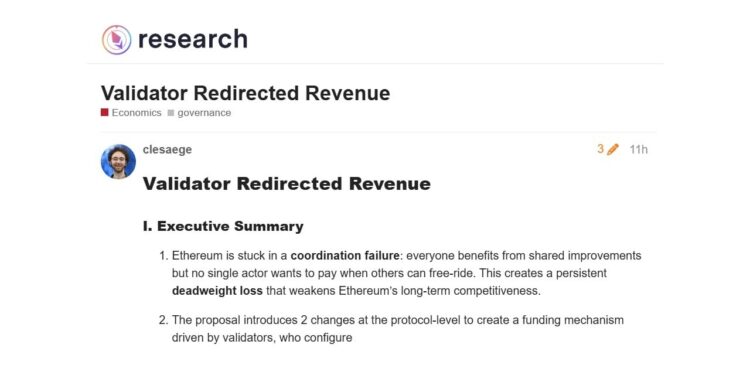 Kleros Founder Proposes Protocol-Level Validator Redirect Rate