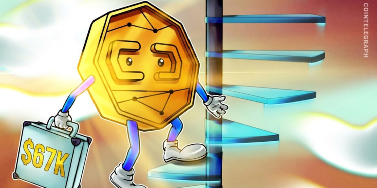 Bitcoin Joins Stocks Ignoring Macro Pressures To Eye $67,000