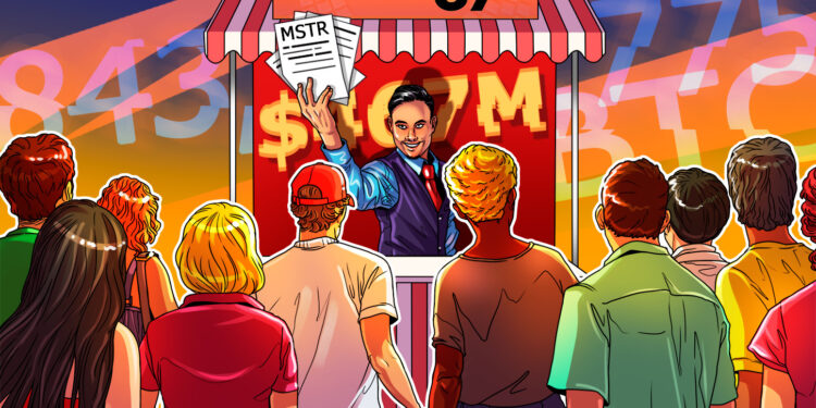 Strategy Raises $467M Through MSTR Share Sales