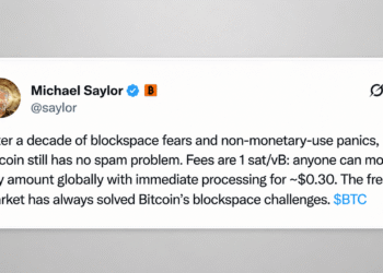 Michael Saylor Declares Bitcoin Has ‘No Spam Problem’ as BIP-110 Debate Escalates