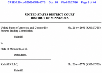 Minnesota Judge Blocks Prediction-Market Ban but Says Some Contracts Aren’t Swaps