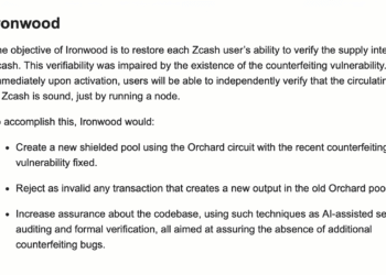 Zcash Price Climbs 13% in a Week as Network Preps Ironwood Upgrade