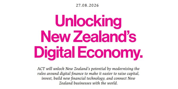 NZ’s ACT Party Proposes Waiving Capital Gains Tax on Crypto