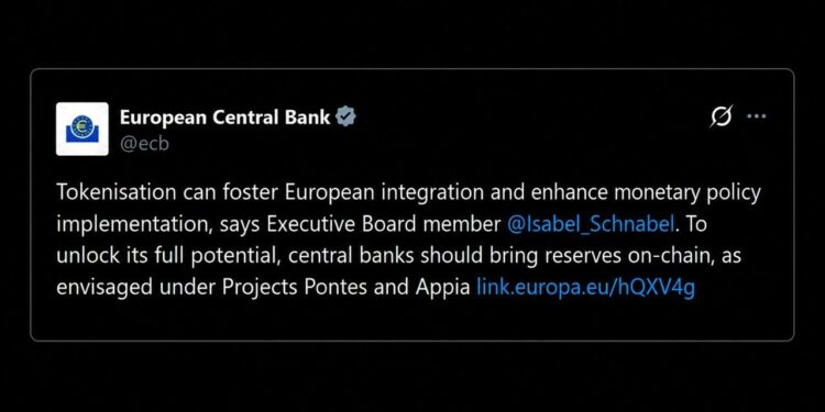 ECB’s Schnabel Says Central Bank Money ‘Must Go Onchain’ – Bitcoin News
