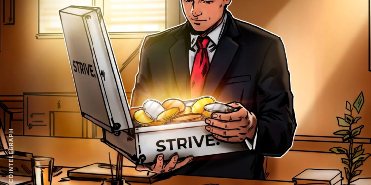 Strive Expands Bitcoin Treasury with 1,110 BTC Purchase
