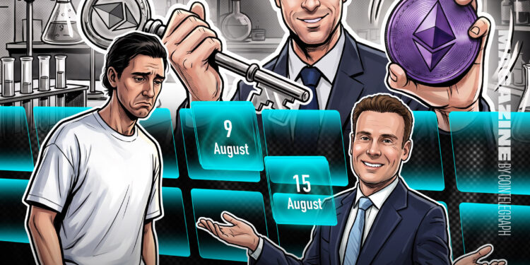Data of 54K Wallet Users Leaked, Clarity Odds Just 10%: Hodler’s Digest, Aug. 16