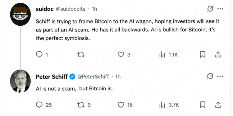 Peter Schiff Says AI Could Turn Into Bitcoin’s Biggest Threat – Bitcoin News