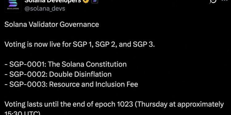 Solana Validators Open Vote on Constitution