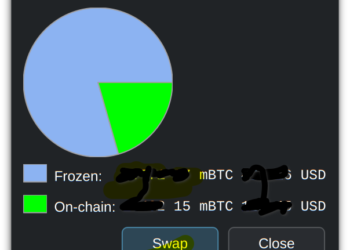 Why does Electrum say I have some frozen funds when I have no frozen addresses or open Lightning channels?