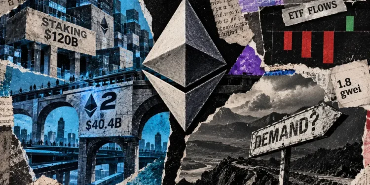 L2 growth and $120 billion in staking hide Ethereum’s supply reality