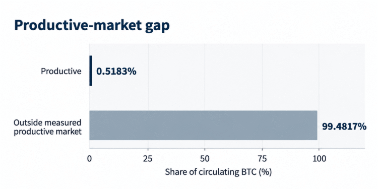 Only 0.52% of Bitcoin Is Working Onchain—Here’s Why – Bitcoin News