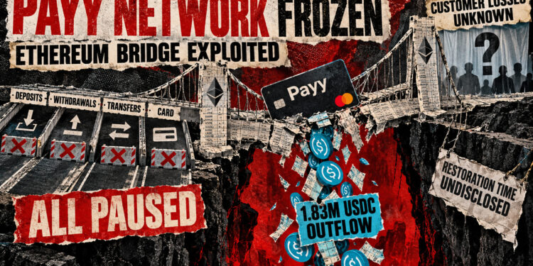 Payy bridge exploit freezes crypto cards, and no balances remain safe
