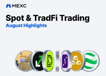 MEXC Reports 21% MoM Growth in New-Token Traders and 31% Increase in Tokenized Stock Trading Volume in August