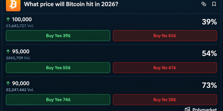 Bitcoin Price at $85K as Bettors Eye $100K, ChatGPT Calls $94K