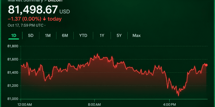 Bitcoin Price at $81,500 Leaves Bulls and Bears at a Standoff