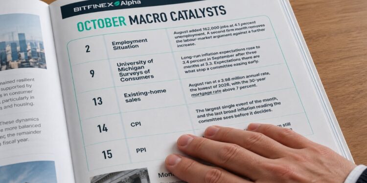 Bitfinex Lists 17 Macro Catalysts That Could Move Bitcoin in October