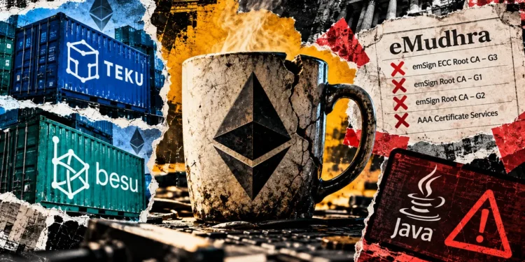 Ethereum client security fixes leave binary users with a separate Java check
