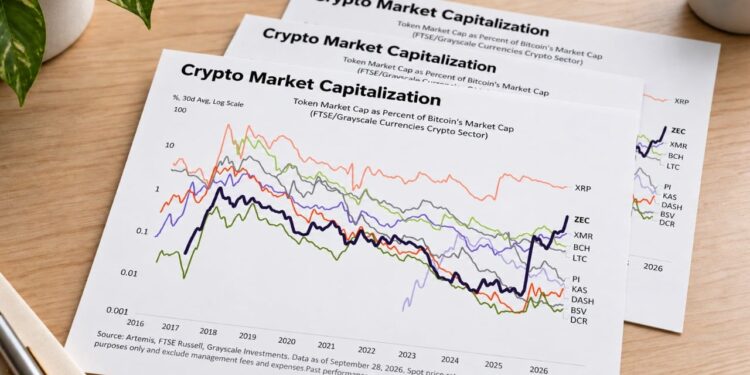XRP’s Near-6% Bitcoin Valuation Sets a Benchmark for Zcash