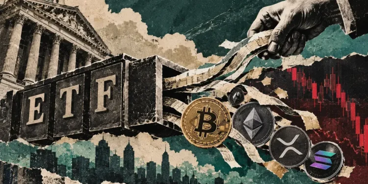 XRP’s 13-week ETF inflow streak ends as Bitcoin and Ethereum withdrawals continue