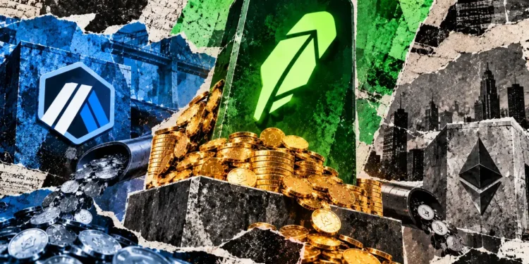 Robinhood generates $51 million in blockchain fees while Ethereum settlement costs total just $69,000