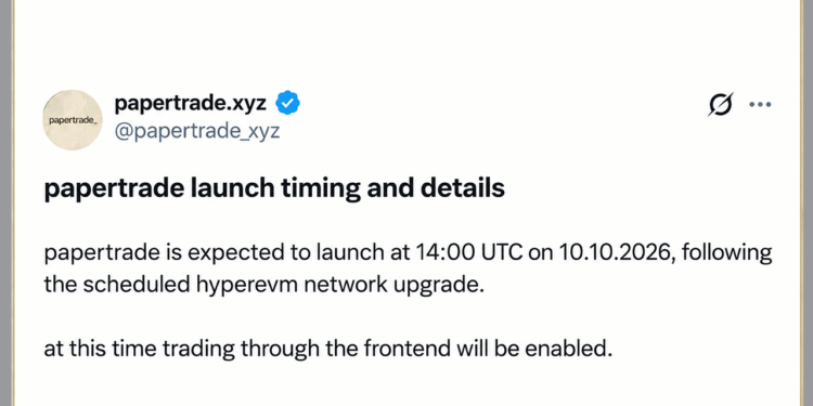 Papertrade Perp DEX Pulls in $118M in 24 Hours With 1,000x Leverage – Bitcoin News