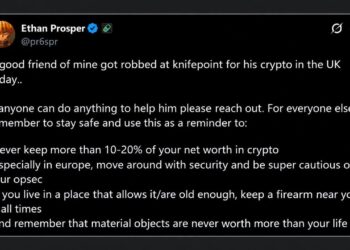 Robbers Tied up a UK Crypto Trader at Knifepoint and Took $800K
